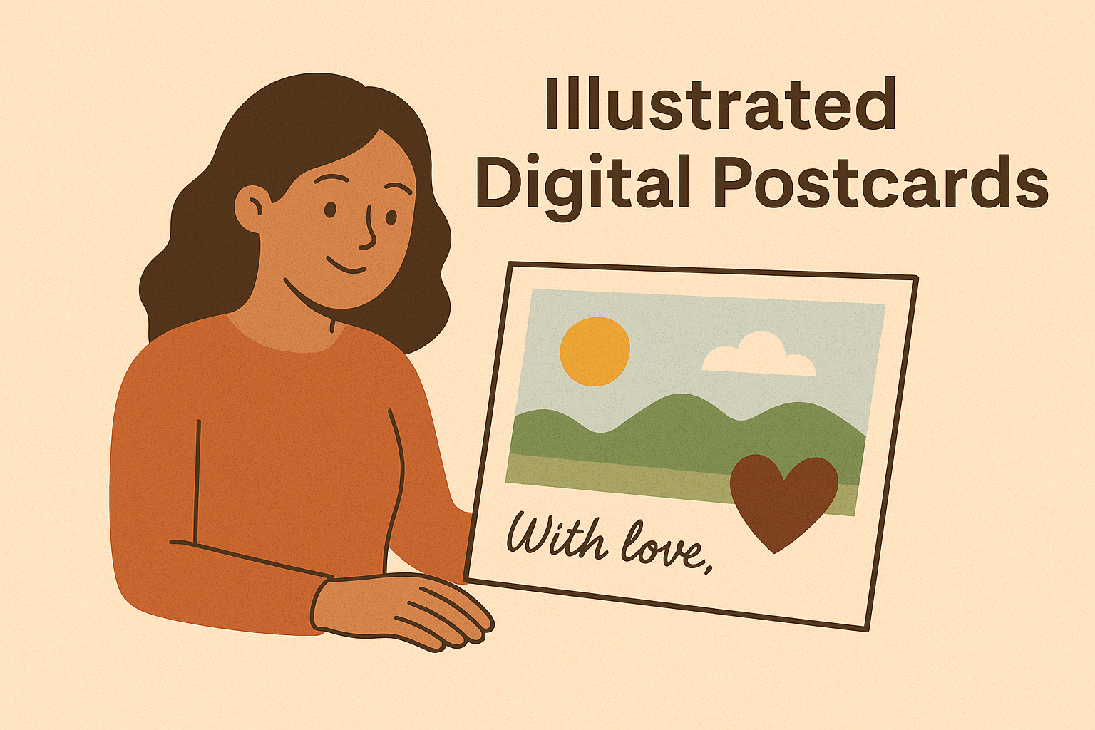 Illustrated Digital Postcards