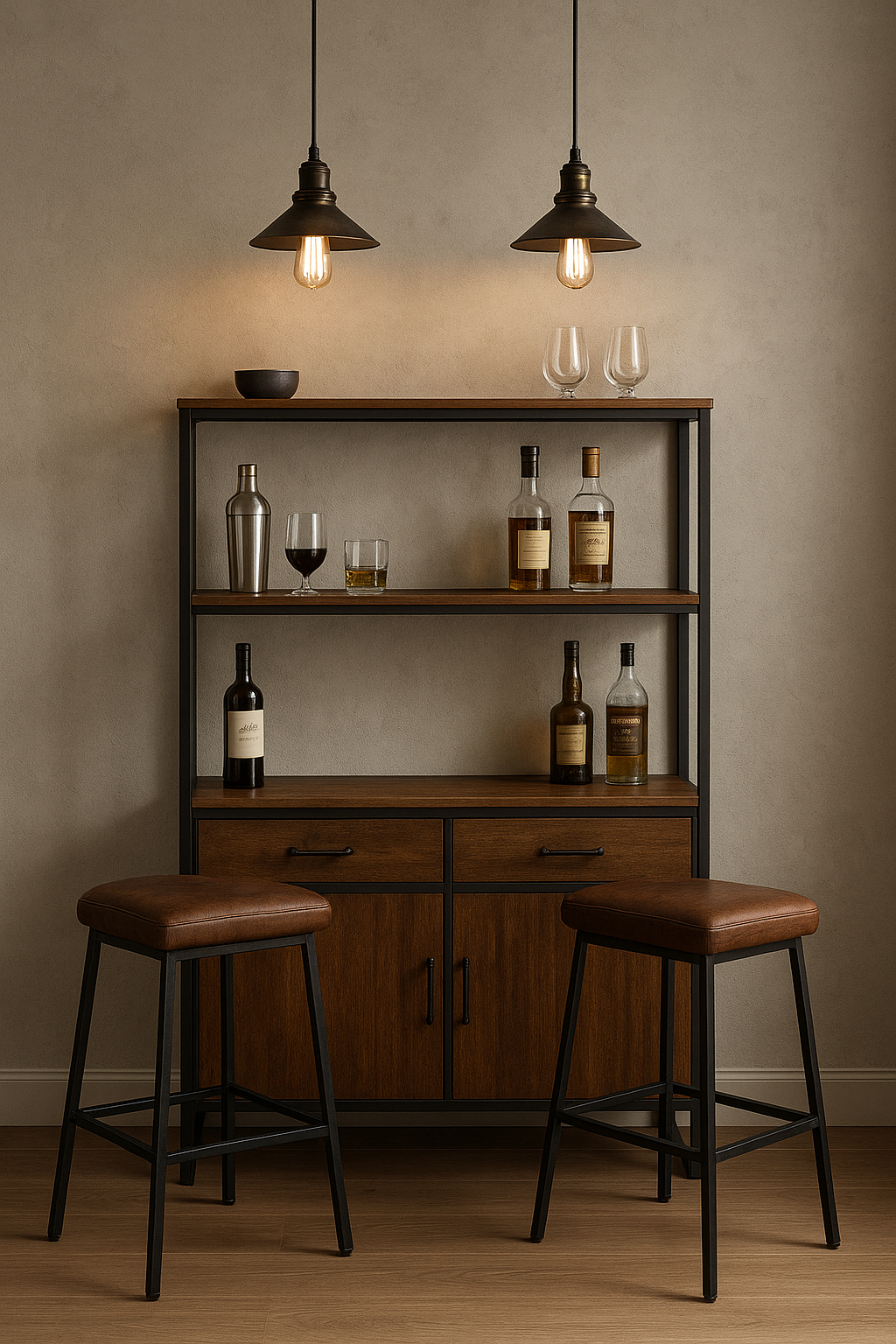 Industrial Chic Bar Unit