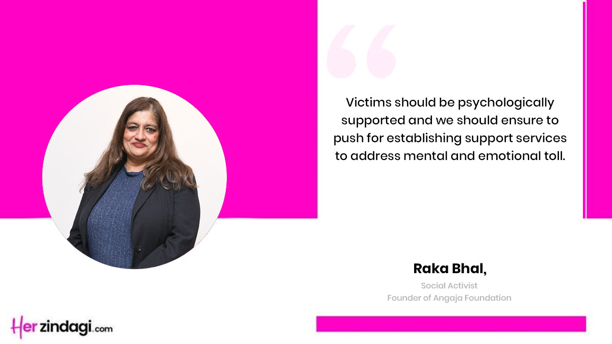 Social Activist Raka Bhal, Founder of Angaja Foundation on workplace harassment