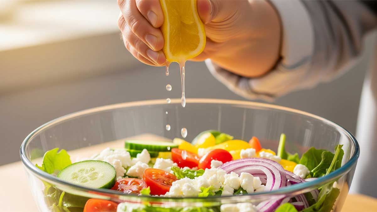 Salad-with-lemon-juice