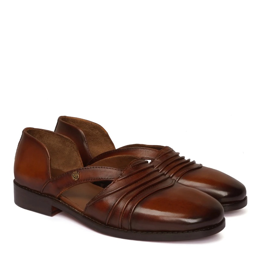 Brune and Bareskin 7- Multi Layered Caligae Peshawari Sandals