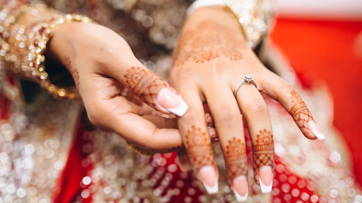 nail art designs for karwa chauth