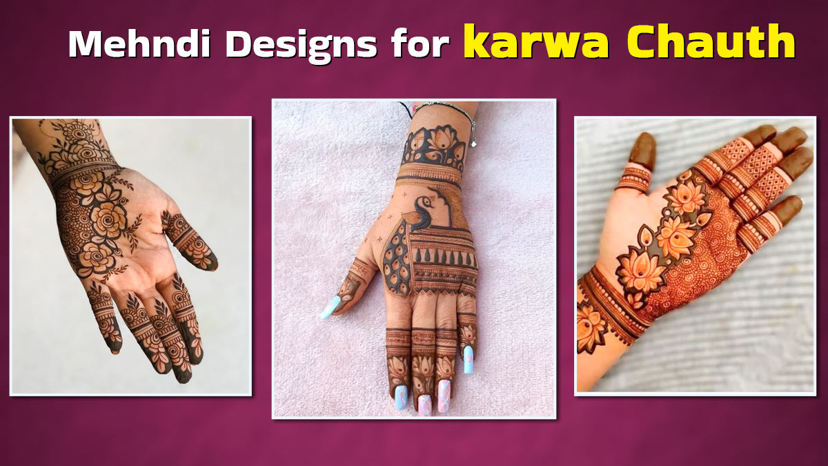 7+ Simple And Beautiful Mehndi Designs For Karwa Chauth 2025