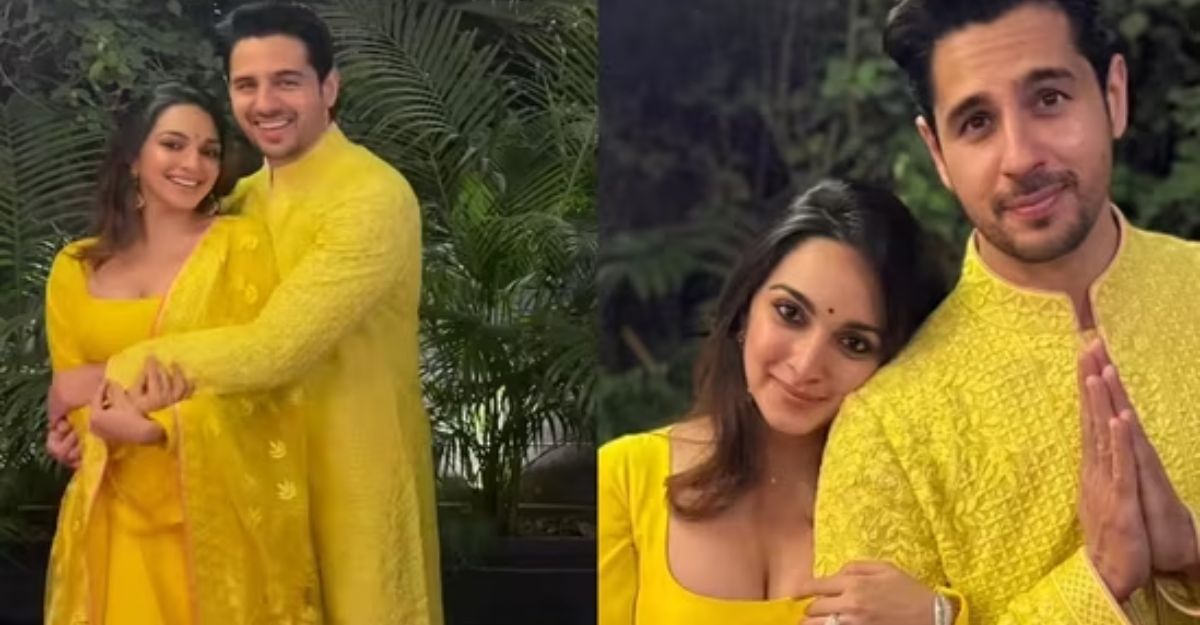 Kiara Advani And Sidharth Malhotra Shine In Yellow On First Diwali As Parents; See Video