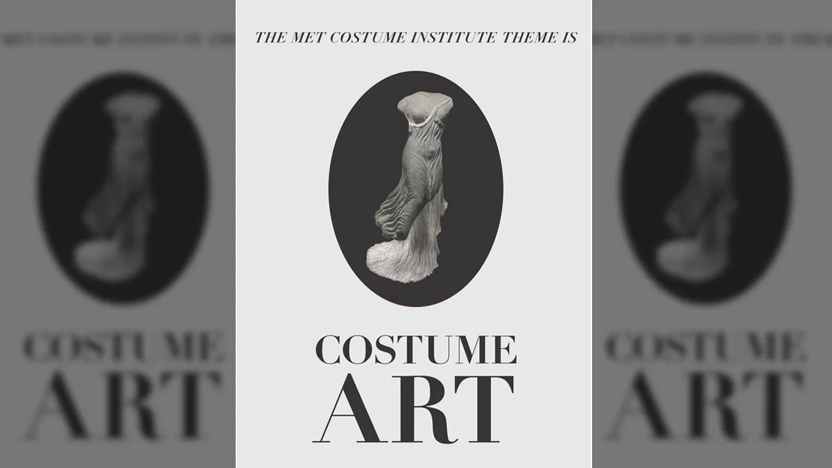 met gala 2026 theme what does the theme costume art mean