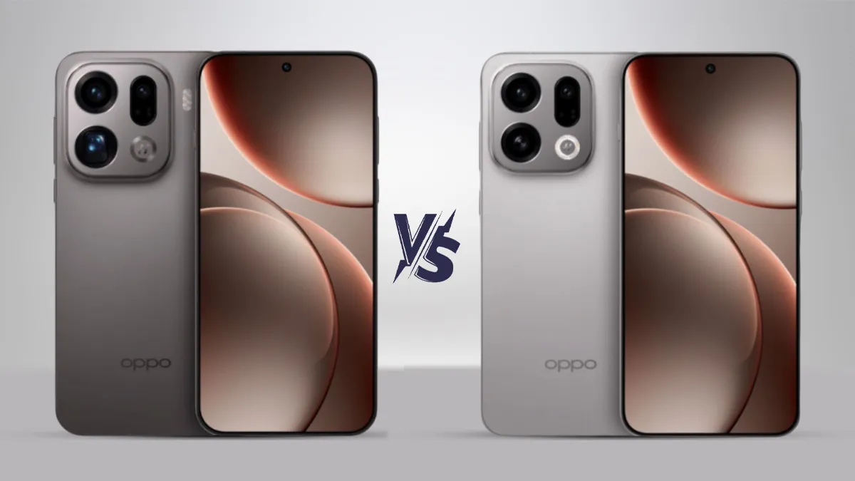 Oppo Find X9 Pro vs Oppo Find X9: Comparison of Specs, Features, Colours, Camera, Storage, Battery, Display, Price & More