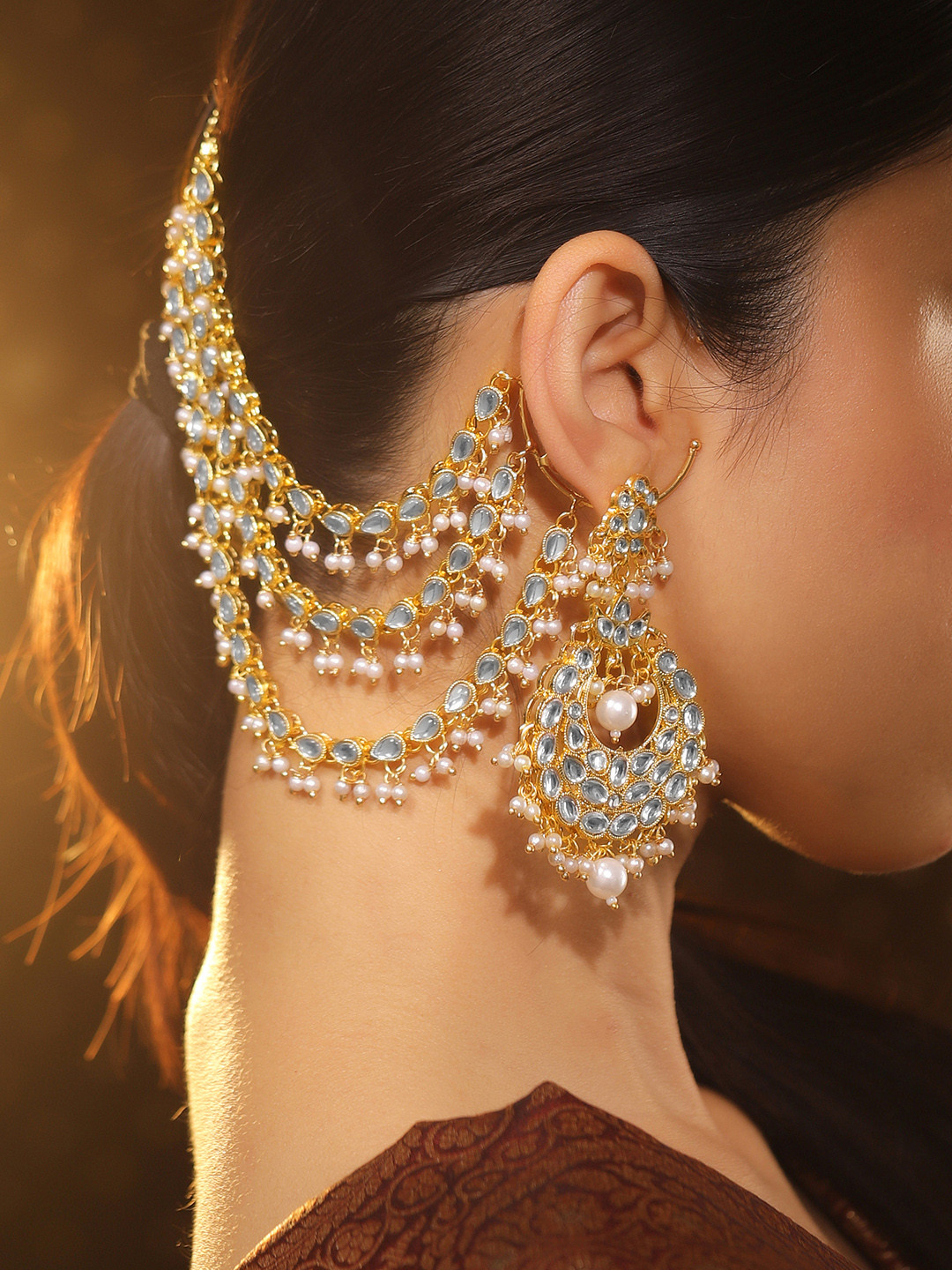 Kundan Chandbali Earring Designs
