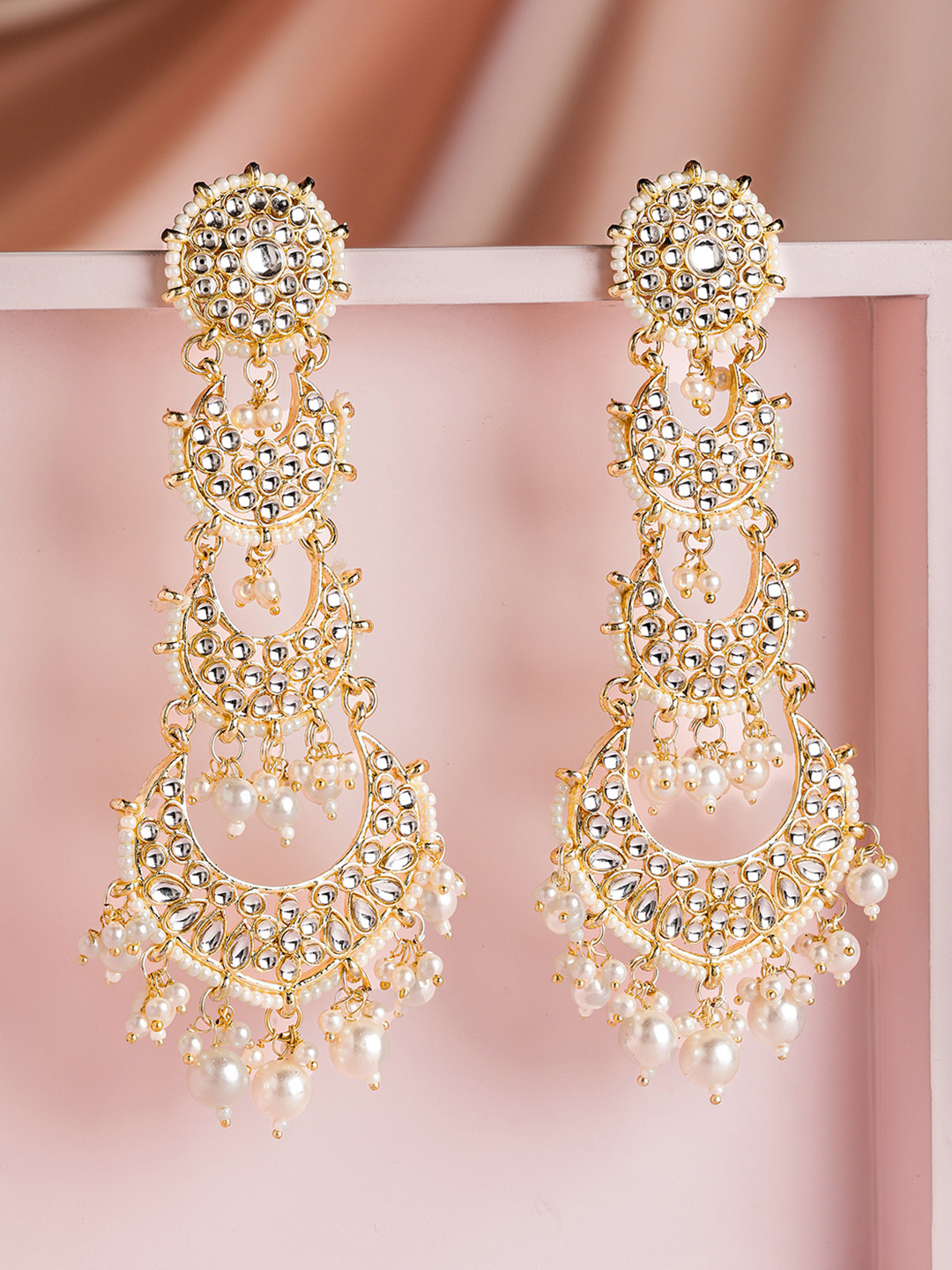 Layered Chandbali Earring Designs