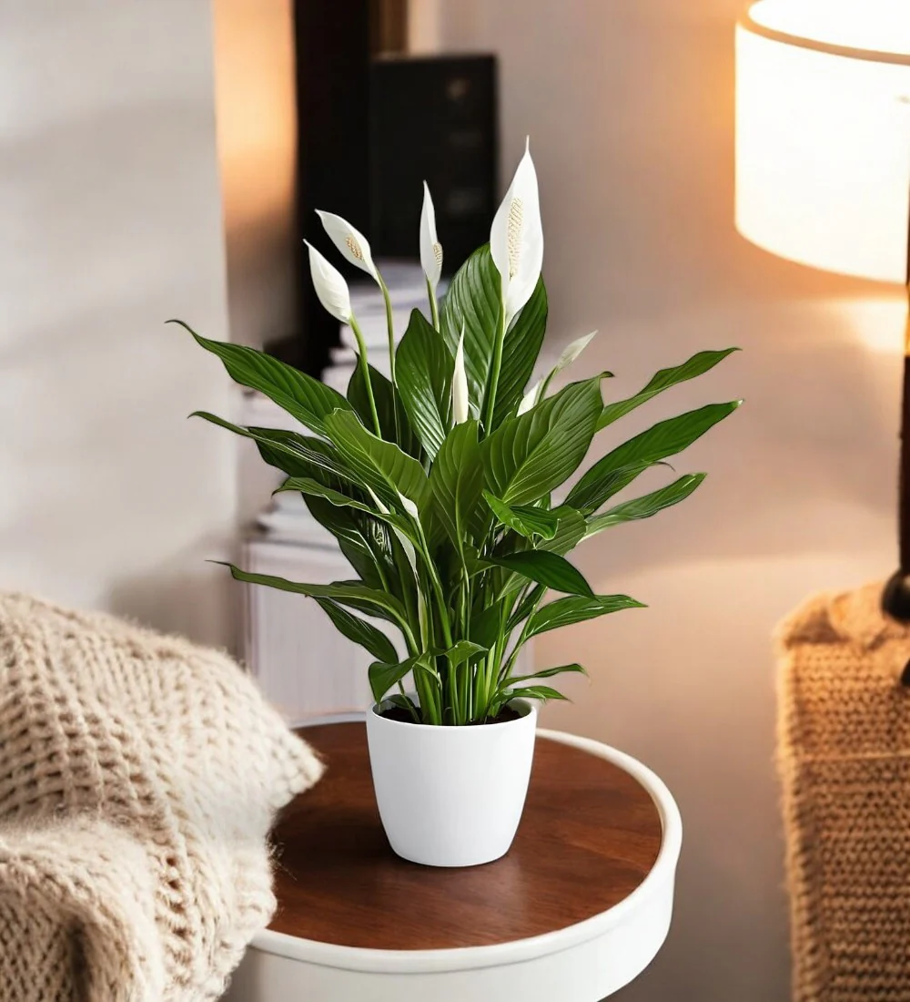 Peace Lily In A Corner