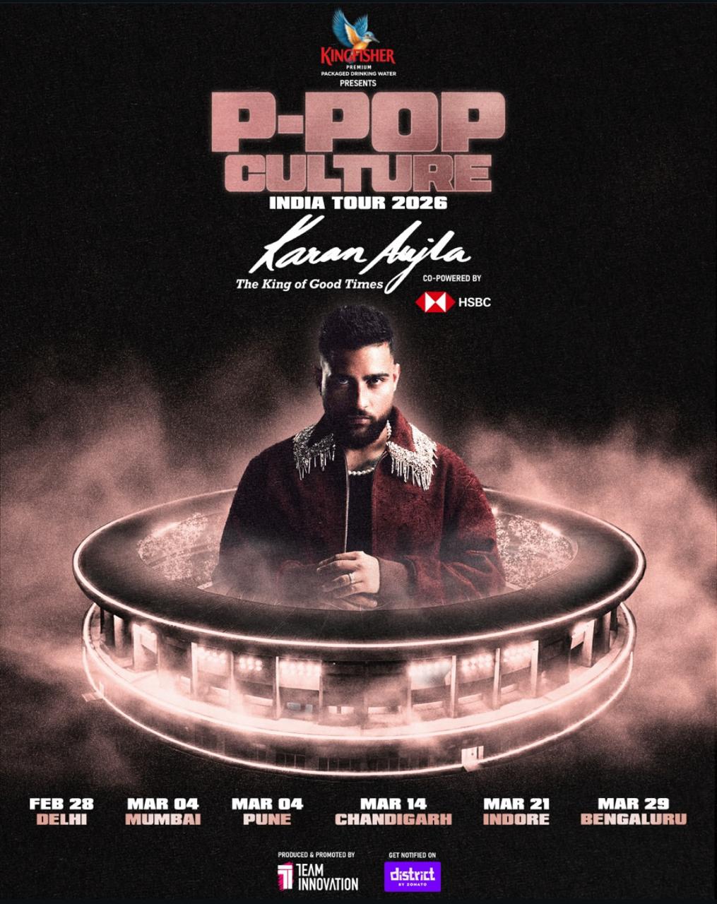 Karan Aujla P-Pop Culture India Tour 2026