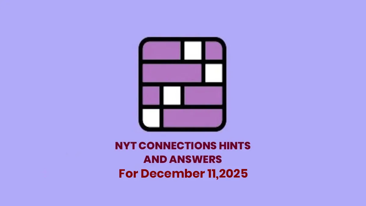 NYT Connections for Dec 11, 2025