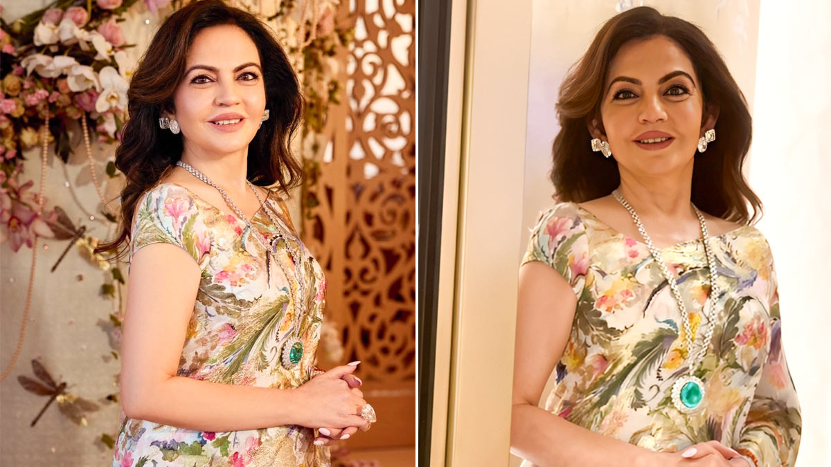 Nita Ambani's Adorns Giant Brazilian Paraíba Necklace Know All About It