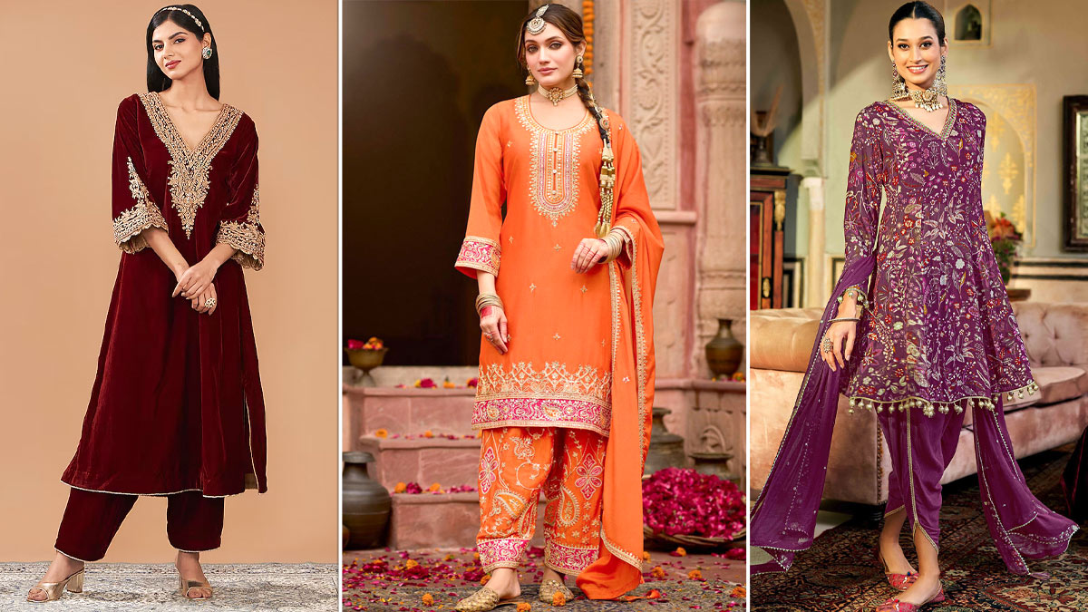 5 Stunning Punjabi Salwar Suits For A Patola Look This Lohri