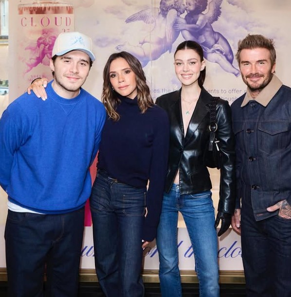 Brooklyn Beckham David and Victoria Beckham