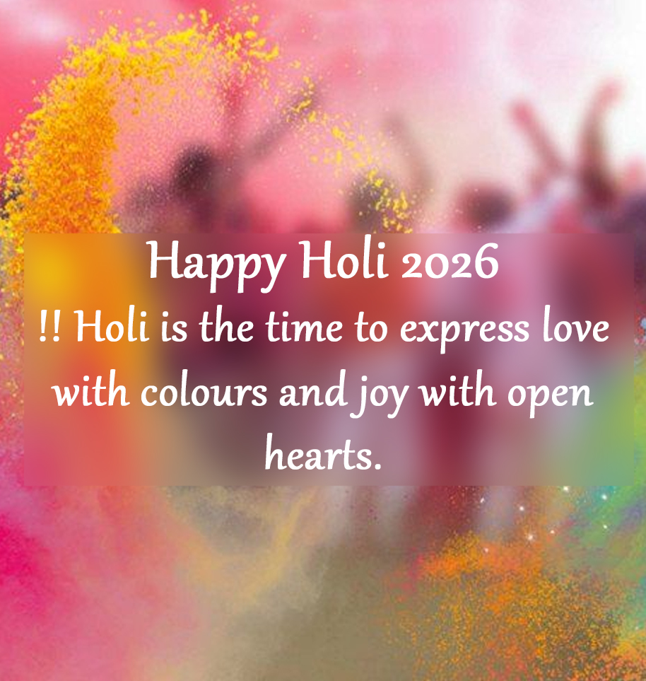 Happy Holi Quotes 2026 For Family & Friends