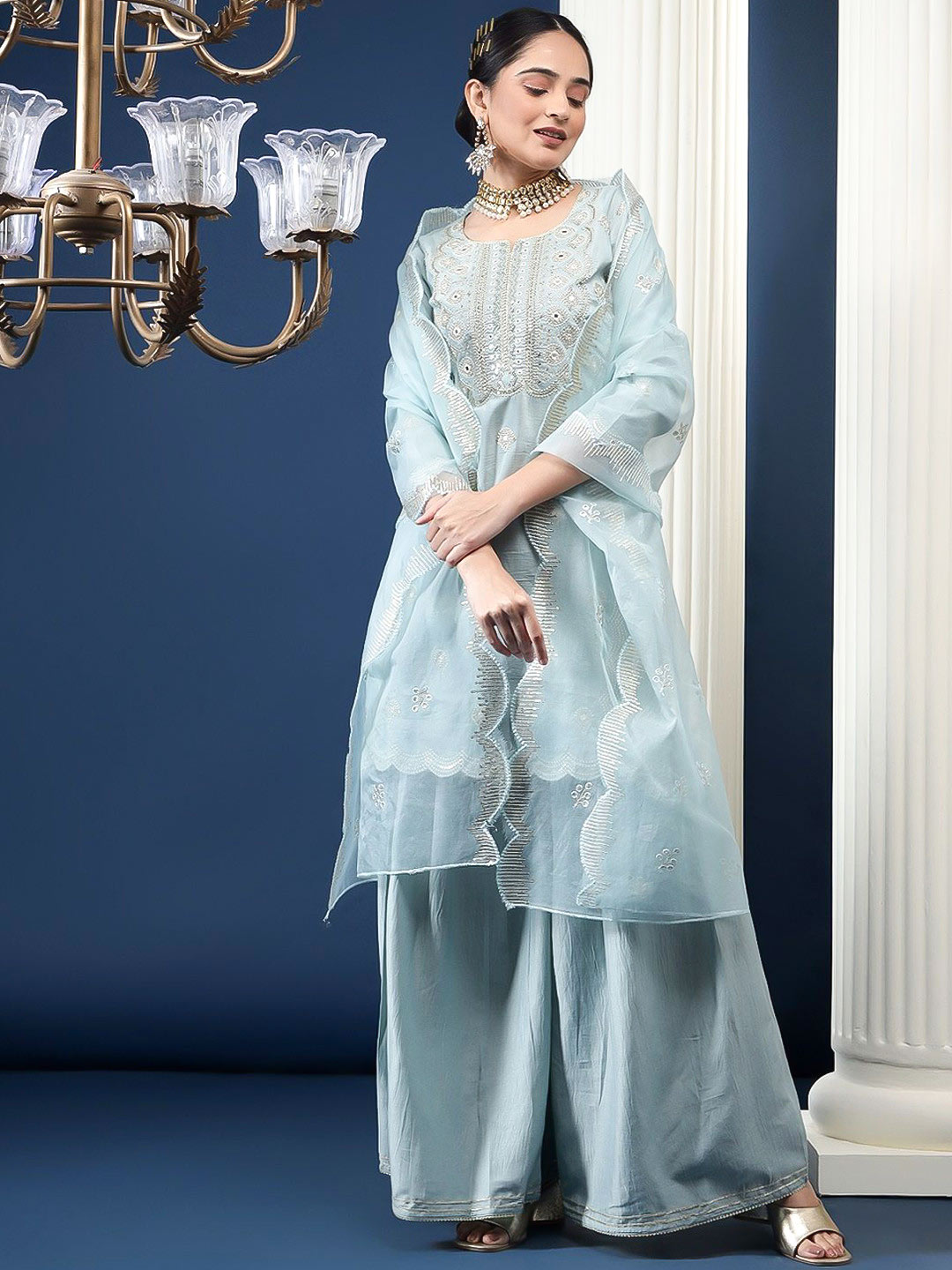 Powder Blue Sharara