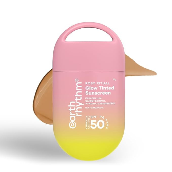 Earth Rhythm Rosy Ritual Glow Tinted Sunscreen SPF 50 PA ++++
