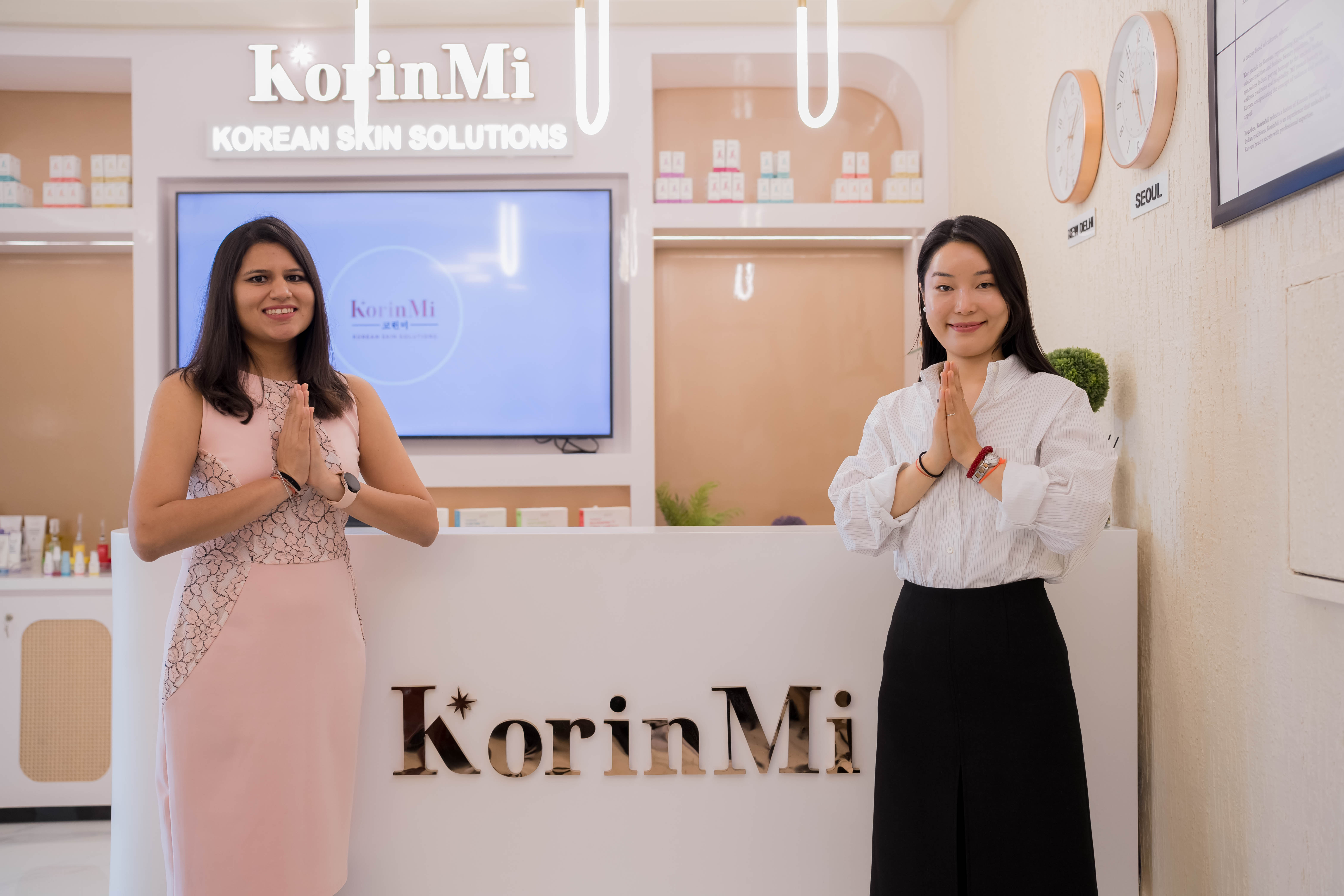From Left to Right_ Reshbha Munjal, Co-founder & CEO, KorinMi and Jenovia Daun Jung, Co-founder and COO, KorinMi 
