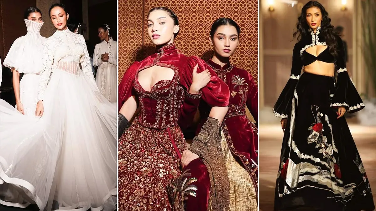 Rohit Bal's Floral-Inspired Couture Collection Blooms At India Couture Week 2026