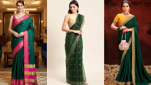 Ditch Plain Green: 5 Stunning Ways to Pair Pink, Gold, and Yellow Blouses This Teej