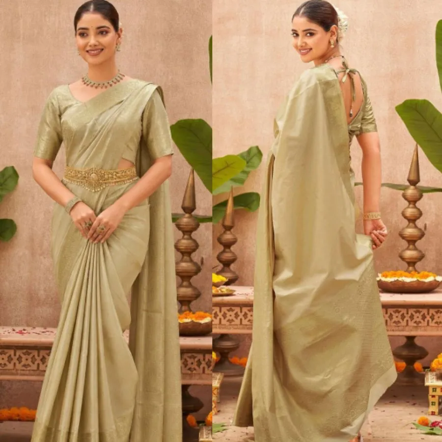cream kasavu saree