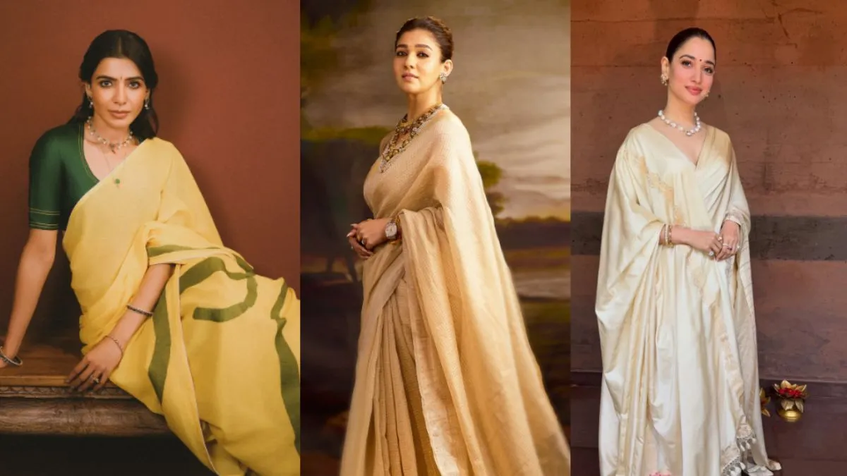 Kasavu Sarees Inspired by South Indian Actresses