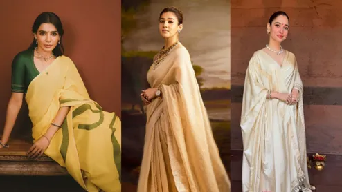 Kasavu Sarees Inspired by South Indian Actresses