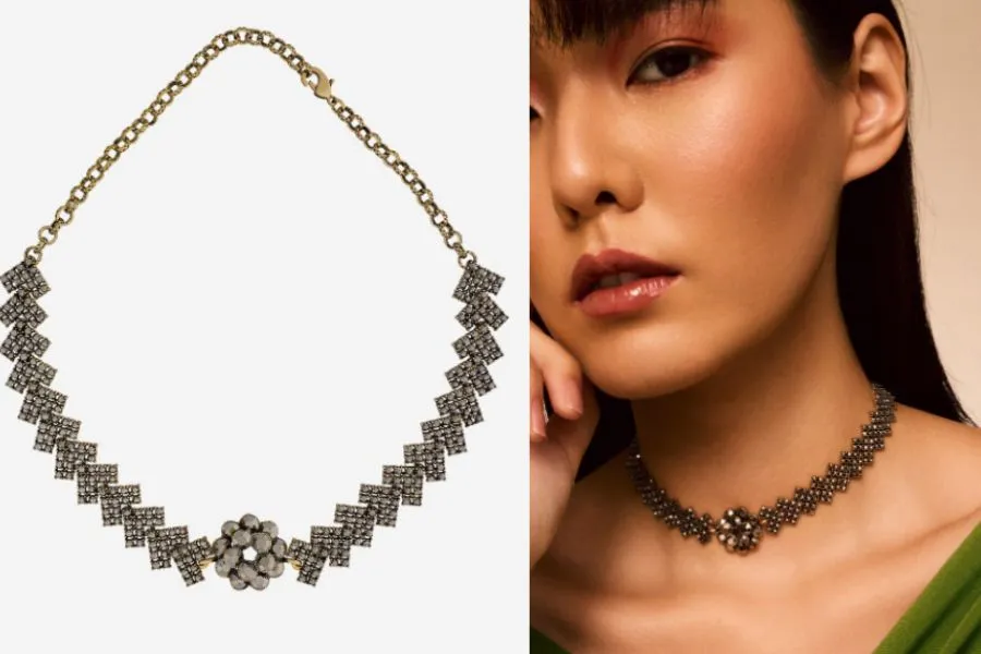 oxidised necklace