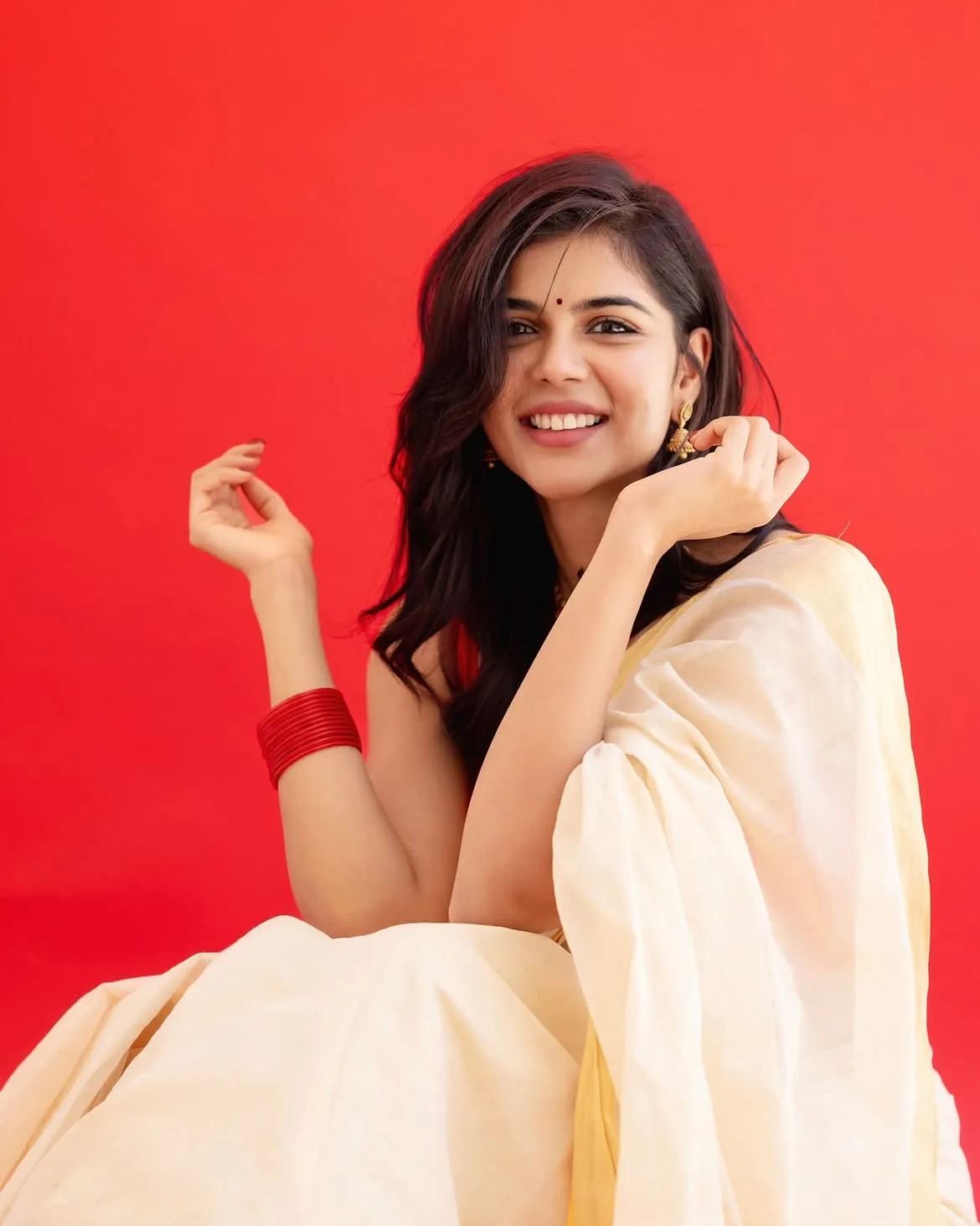 kalyani priyadarshan onam look