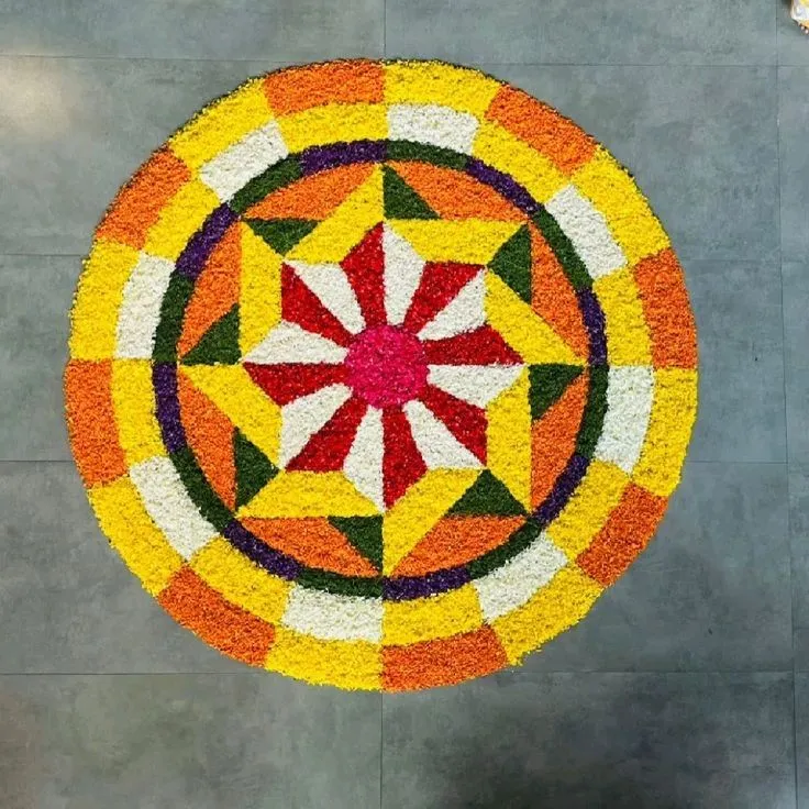 Geometric Pattern Pookalam