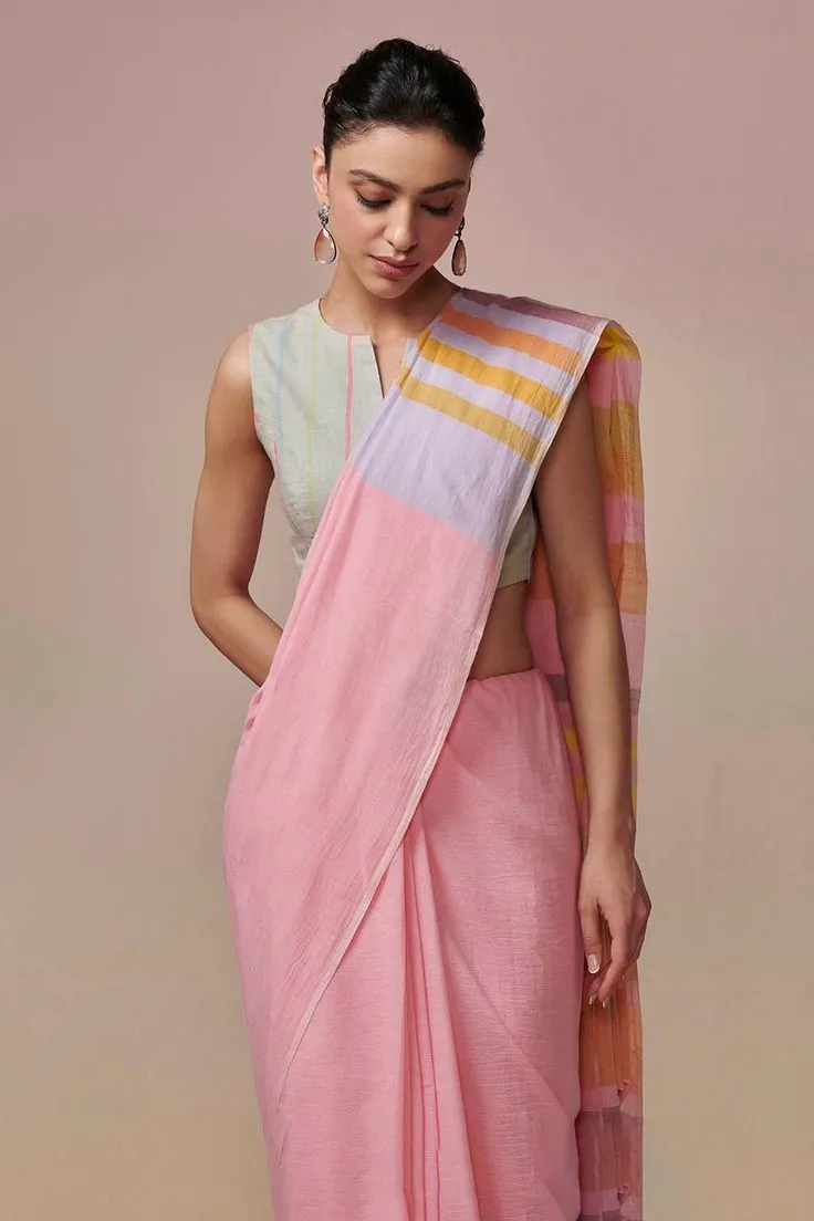 pastel saree