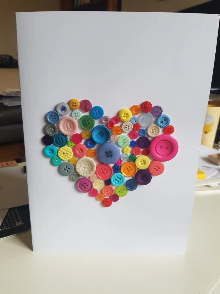 button heart