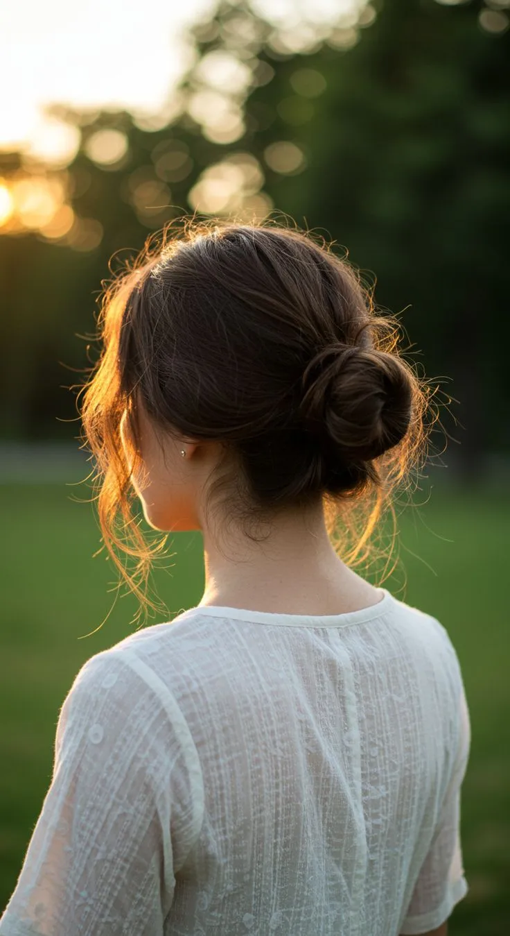 low bun