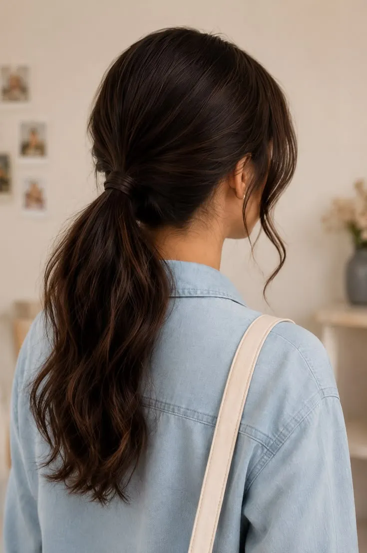 low pony tail