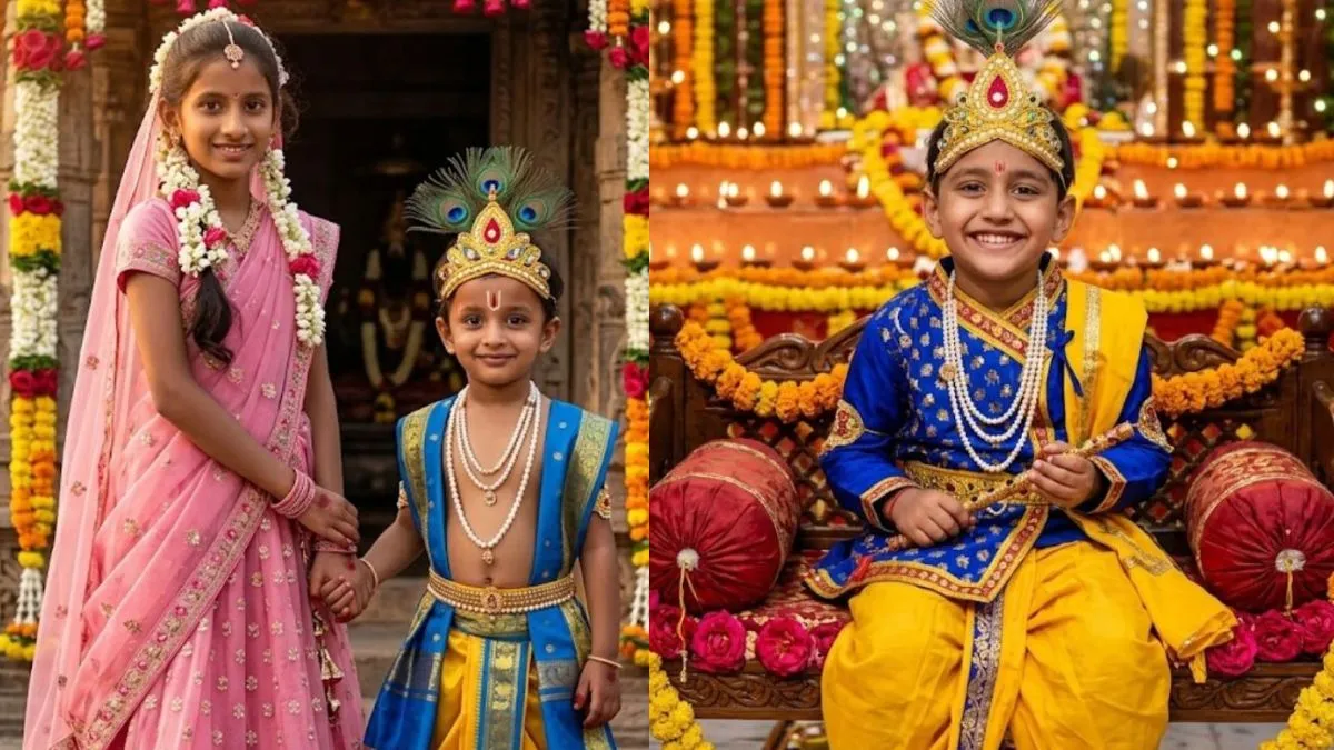 Janmashtami AI Photo Prompts For Kids