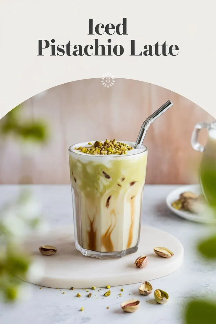 pistacio latte