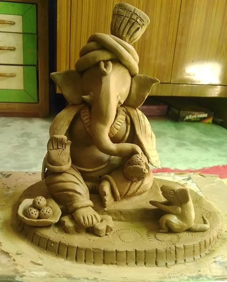 diy clay ganpati