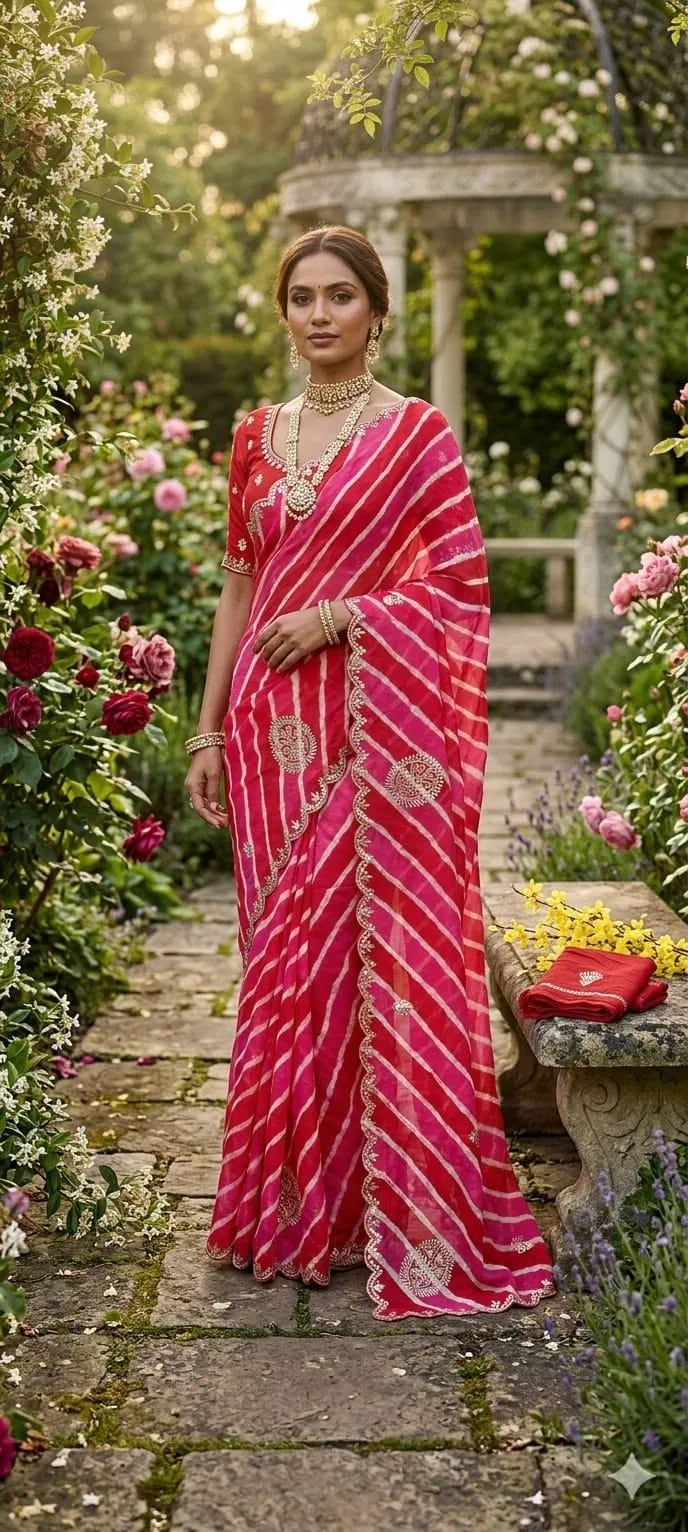 leheriya saree