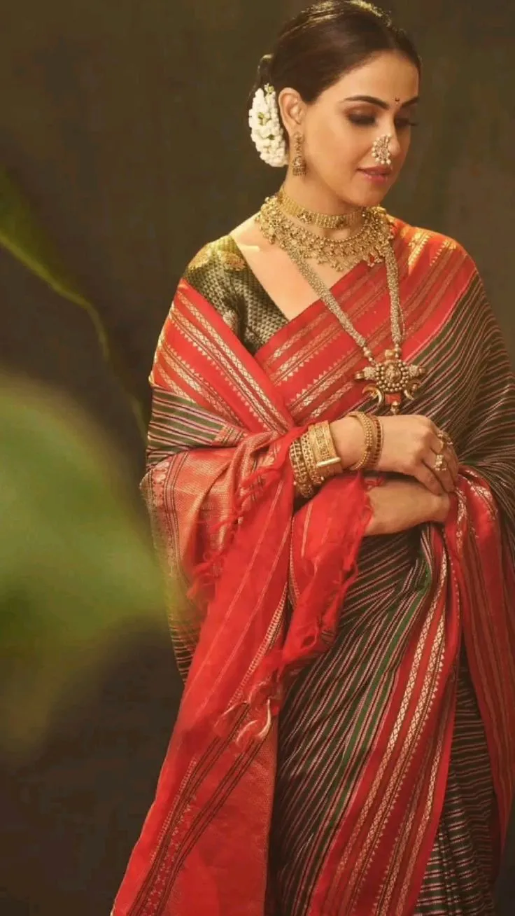 genelia marathi saree