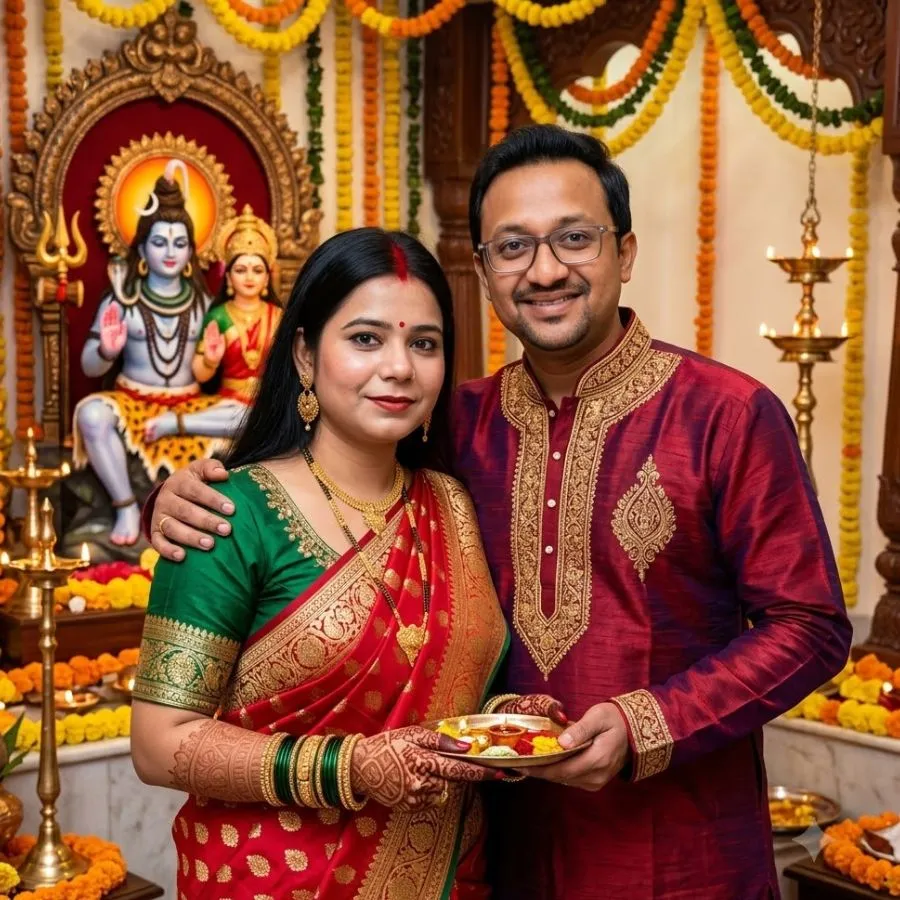 teej couple photo