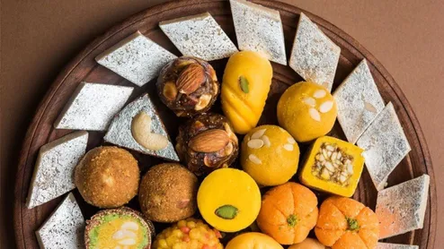 why mithai has silver work