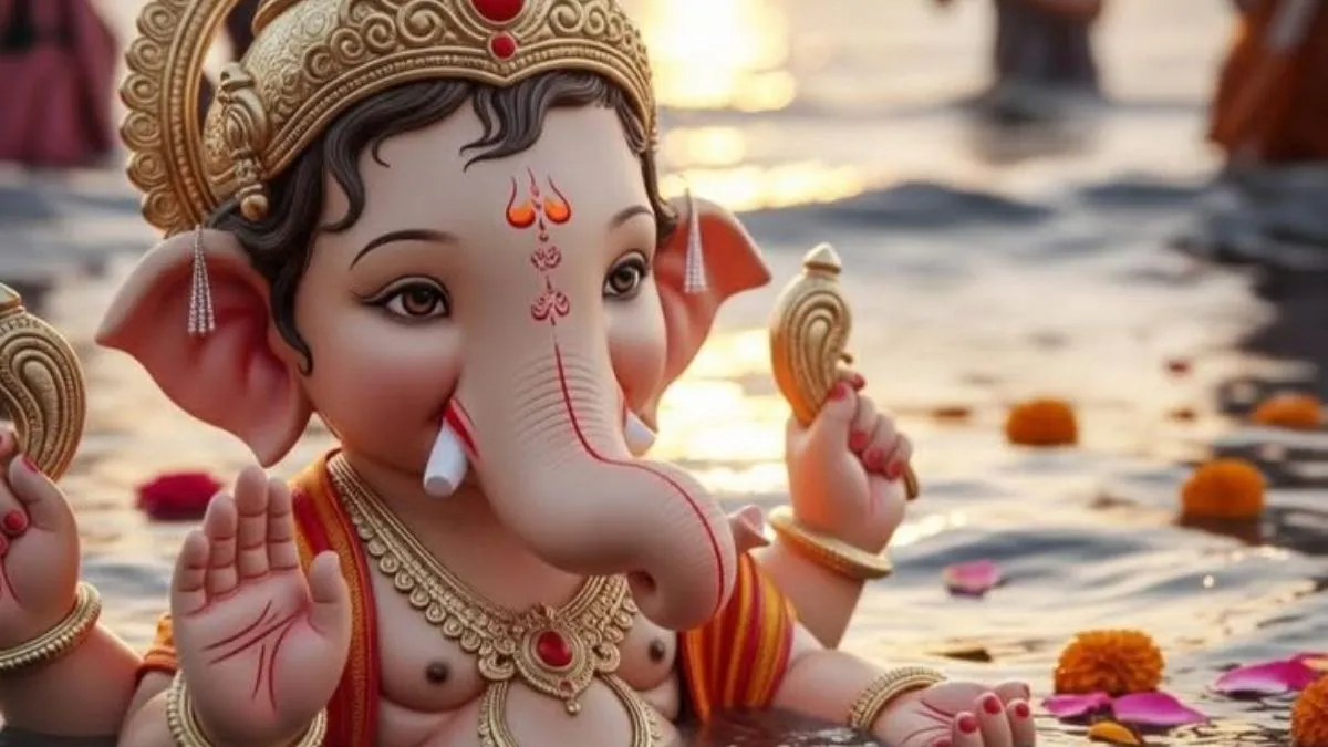 Ganesh Visarjan Instagram captions 2026