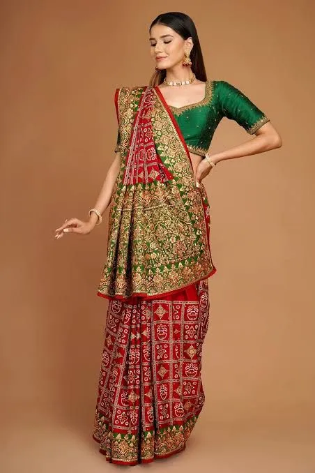 Gujarati-Style Saree For A Unique Garba Look