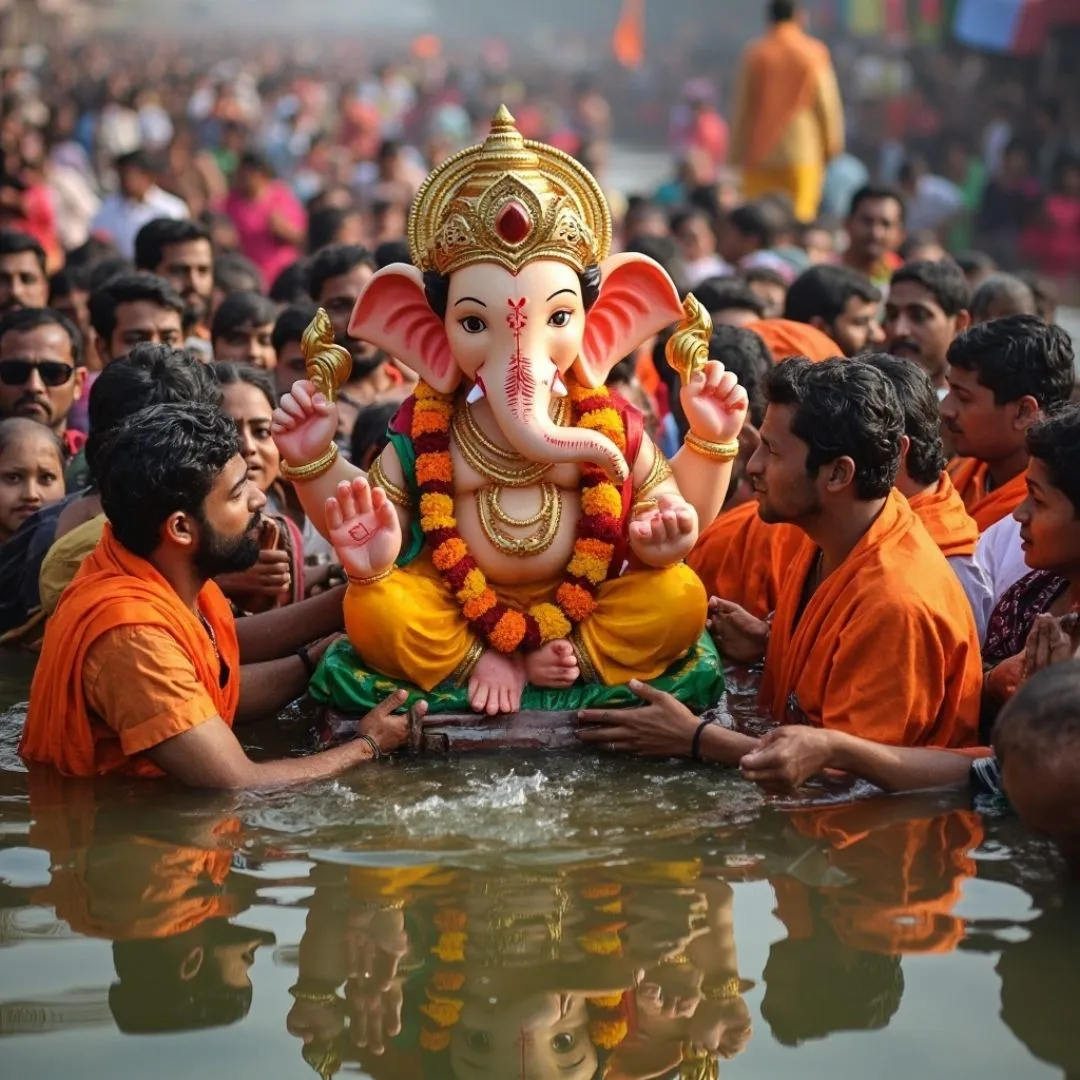visarjan images