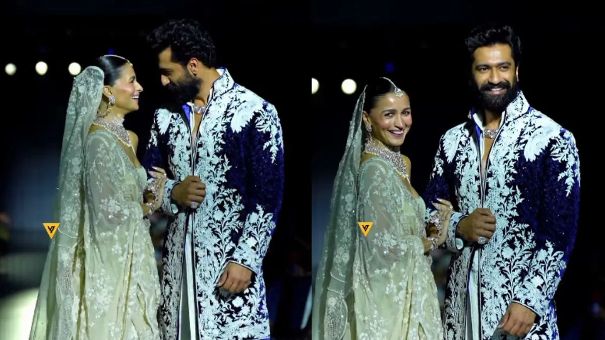 Alia Bhatt and Vicky Kaushal for Manish Malhotra's show
