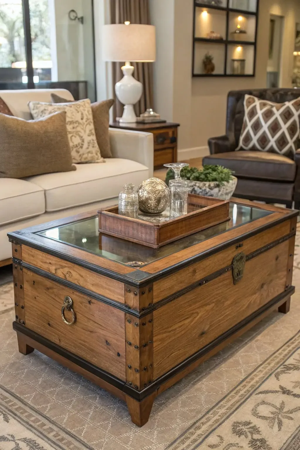 old trunk coffee table