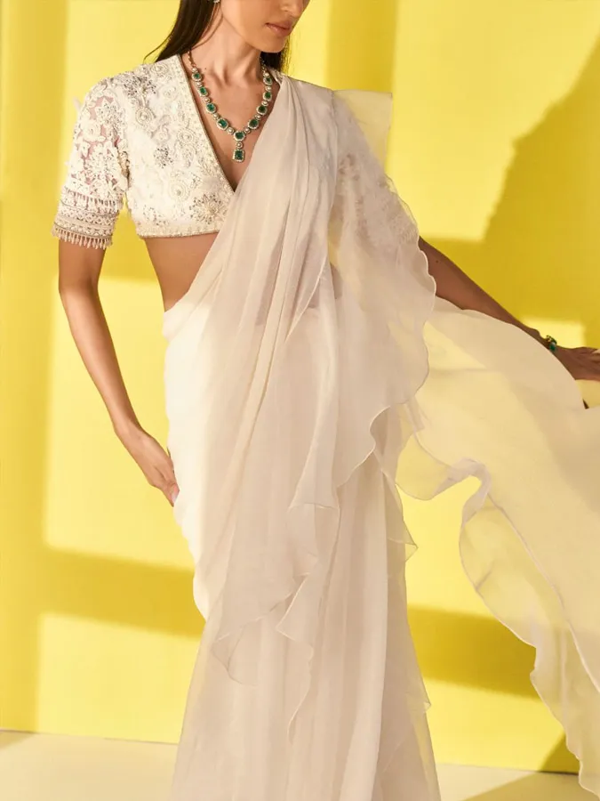 draped saree