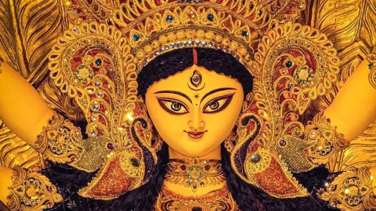 Maa Durga's idol jewellery