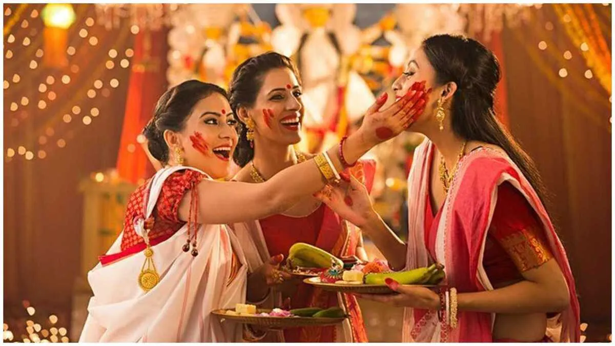 Sindoor Khela During Durga Puja