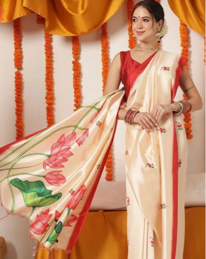 floral silk blend